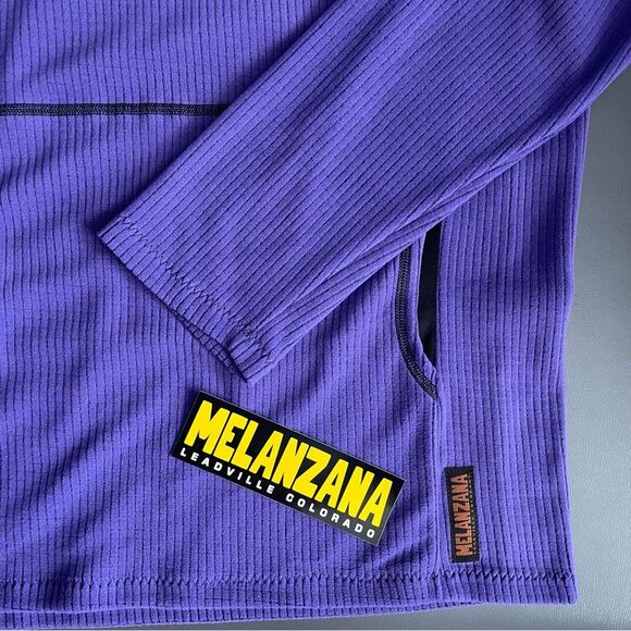 Melanzana Men's M Micro Grid Hoodie V2 Grape Purple 2024 NEW - Picture 10 of 11